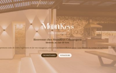 Site internet de Moonkeys conciergerie